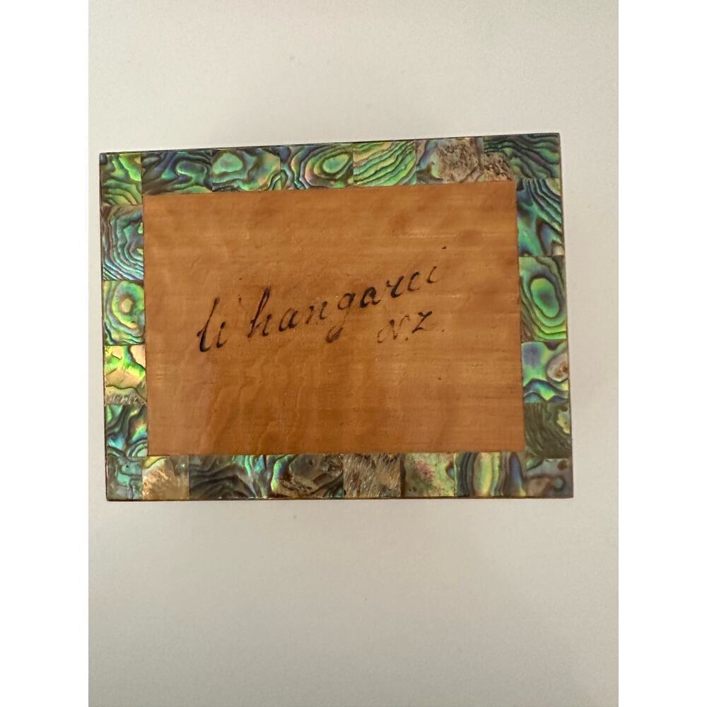 Vintage Li Hangare Wood Jewellery Box